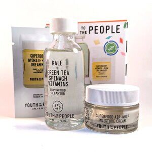 Youth To The People Superfood Moisture Cream & Cleanser & Glow Mask Travel Set